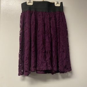 Xhilaration purple skater skirt